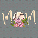 Mom Baseball & Flowers